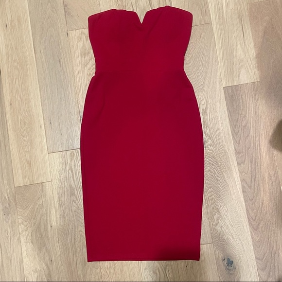 Bodycon sweetheart neck strapless dress - Picture 1 of 4